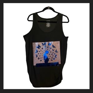 Refashioned Maternity Time and Tru Black Tank Top with mommy and butterflies